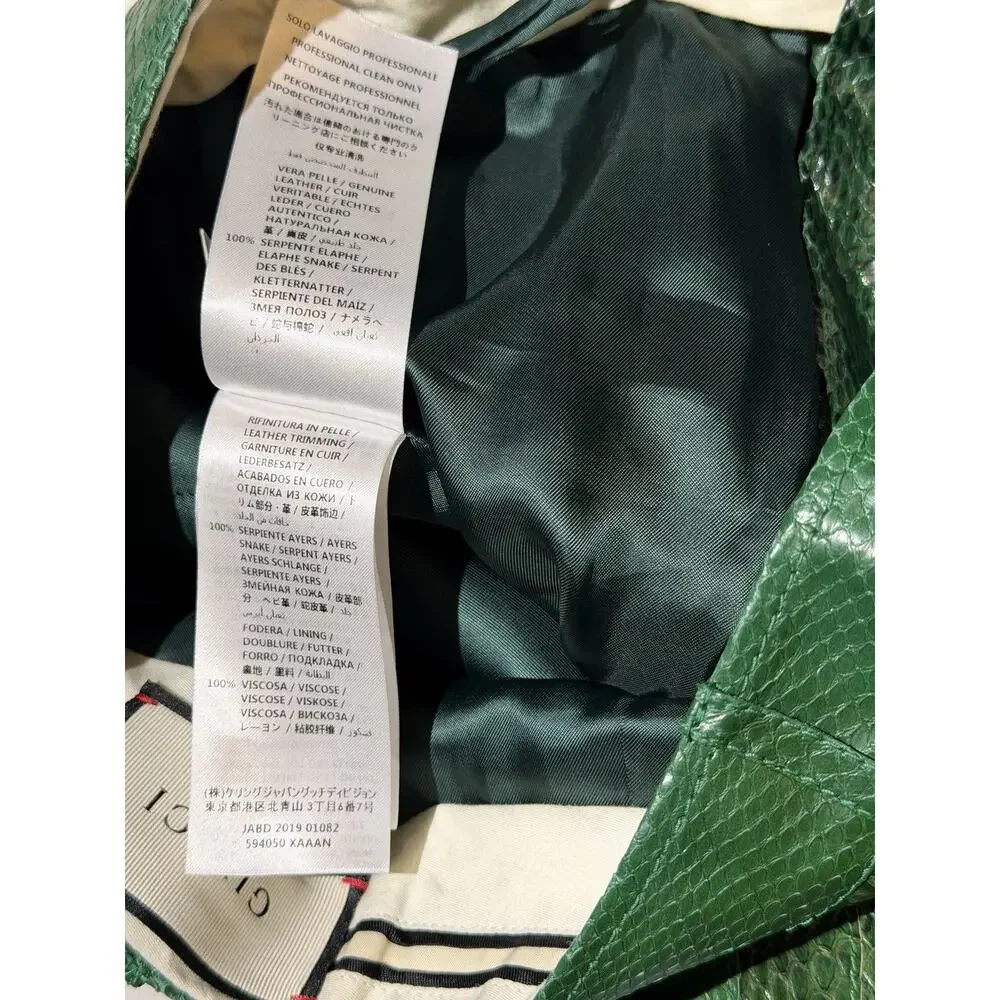 $7,000 FW19 runway python leather pant